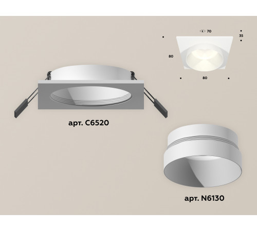 Встраиваемый светильник Ambrella Light Techno Spot XC6520020 (C6520, N6130) Встраиваемый светильник Ambrella Light Techno Spot XC6520020 (C6520, N6130)