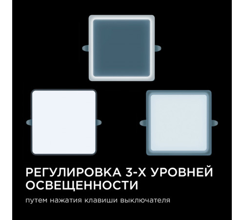 Встраиваемая светодиодная панель Apeyron FLP 06-130