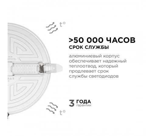 Встраиваемая светодиодная панель безрамочная Apeyron FLP 06-109 Встраиваемая светодиодная панель безрамочная Apeyron FLP 06-109