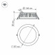 Встраиваемый светодиодный светильник Arlight LTD-187WH-Frost-21W Day White 021496