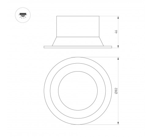 Встраиваемый светильник Arlight MS-BREEZE-BUILT-R82-9W Day4000 (WH, 85 deg, 230V) 035609 Встраиваемый светильник Arlight MS-BREEZE-BUILT-R82-9W Day4000 (WH, 85 deg, 230V) 035609
