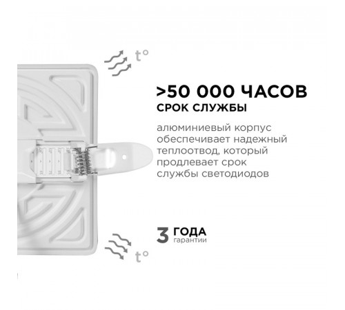 Встраиваемая светодиодная панель Apeyron FLP 06-117