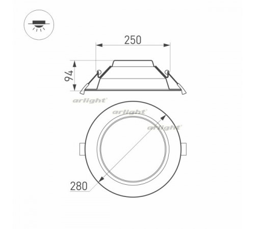 Светильник Downlight Arlight Cyclone 023219(2) Светильник Downlight Arlight Cyclone 023219(2)