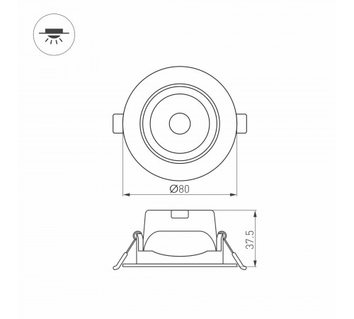 Светильник Downlight Arlight Polar 032309 Светильник Downlight Arlight Polar 032309