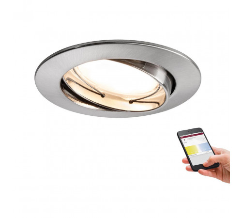 Встраиваемый светодиодный светильник Paulmann Line Led Smart Coin 93843 Встраиваемый светодиодный светильник Paulmann Line Led Smart Coin 93843