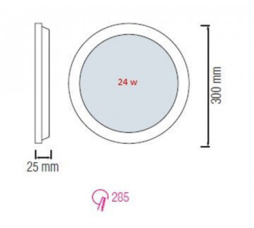 Встраиваемый светодиодный светильник Horoz Slim-24 24W 6400K 056-003-0024 HRZ33002862 Встраиваемый светодиодный светильник Horoz Slim-24 24W 6400K 056-003-0024 HRZ33002862