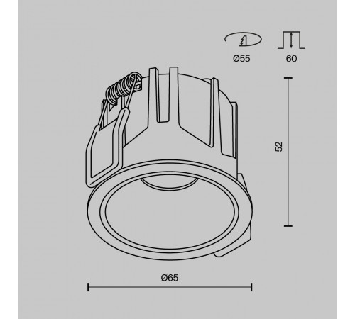 Встраиваемый светильник Maytoni Alfa LED DL043-01-10W3K-RD-W-1 Встраиваемый светильник Maytoni Alfa LED DL043-01-10W3K-RD-W-1