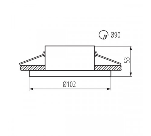 Встраиваемый светильник Kanlux Imines DSO-W 29031 Встраиваемый светильник Kanlux Imines DSO-W 29031