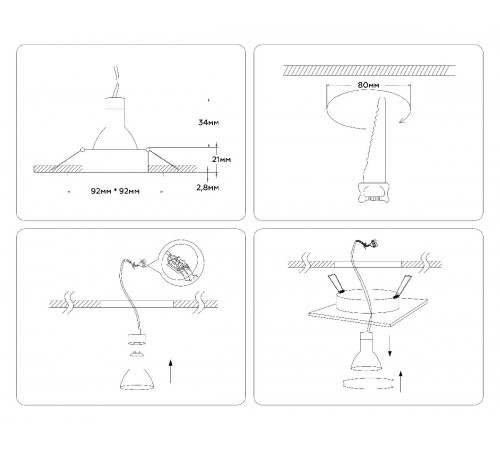 Встраиваемый светильник Ambrella Light Standard Tech A8926 Встраиваемый светильник Ambrella Light Standard Tech A8926