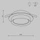 Встраиваемый светильник Maytoni Technical Hoop DL086-GX53-RD-BW