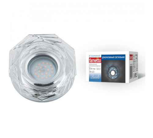 Встраиваемый светильник Fametto Luciole DLS-L122 GU5.3 GLASSY/CLEAR UL-00000369 Встраиваемый светильник Fametto Luciole DLS-L122 GU5.3 GLASSY/CLEAR UL-00000369