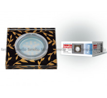 Встраиваемый светильник Fametto Peonia DLS-P205 GU5.3 CHROME/BLACK