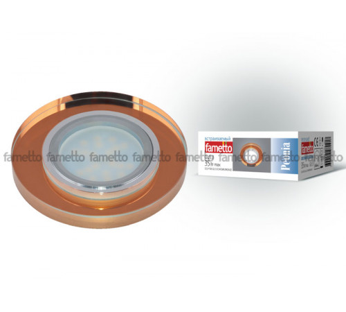 Встраиваемый светильник Fametto Peonia DLS-P106 GU5.3 CHROME/BRONZE Встраиваемый светильник Fametto Peonia DLS-P106 GU5.3 CHROME/BRONZE