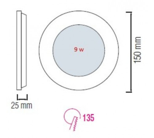 Встраиваемый светильник Horoz Electric SLIM-9 056-003-0009 9W 2700K HRZ33002849 Встраиваемый светильник Horoz Electric SLIM-9 056-003-0009 9W 2700K HRZ33002849