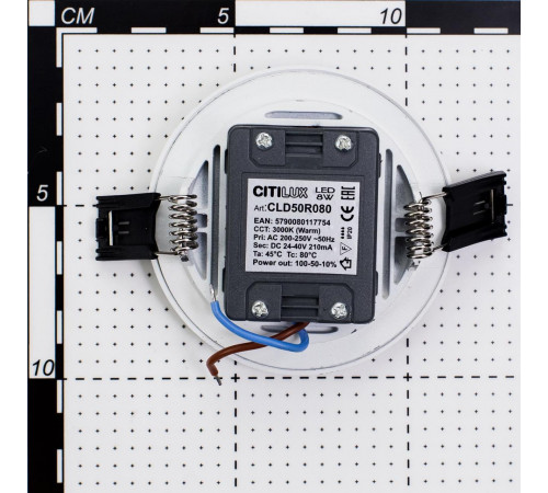 Встраиваемый светодиодный светильник Citilux Омега CLD50R080 Встраиваемый светодиодный светильник Citilux Омега CLD50R080