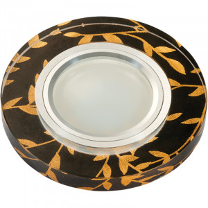 Встраиваемый светильник Fametto Luciole DLS-L204 GU5.3 CHROME/BLACK UL-00000379