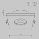 Встраиваемый светильник Maytoni Technical Stark DL083-01-GU10-SQ-W