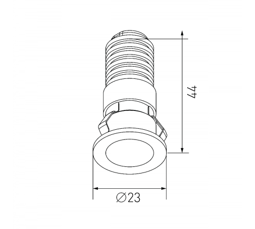 Встраиваемый светильник Designled DL-74180WH-1-WW 020326
