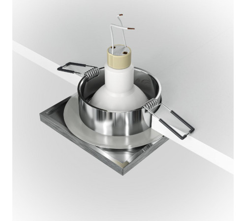 Встраиваемый светильник Maytoni Technical Stark DL083-01-GU10-SQ-S Встраиваемый светильник Maytoni Technical Stark DL083-01-GU10-SQ-S