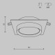Встраиваемый светильник Maytoni Technical Hoop DL086-GX53-SQ-W