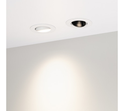 Встраиваемый светильник Arlight MS-Forecast-Built-Turn-R102-12W Warm3000 035449 Встраиваемый светильник Arlight MS-Forecast-Built-Turn-R102-12W Warm3000 035449