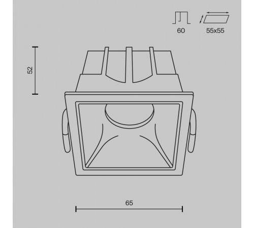 Встраиваемый светильник Maytoni Technical Alfa LED DL043-01-10W3K-SQ-W Встраиваемый светильник Maytoni Technical Alfa LED DL043-01-10W3K-SQ-W