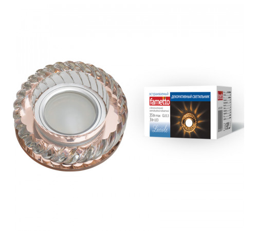 Встраиваемый светильник Fametto Luciole DLS-L123 GU5.3 BRONZE/CLEAR UL-00000373