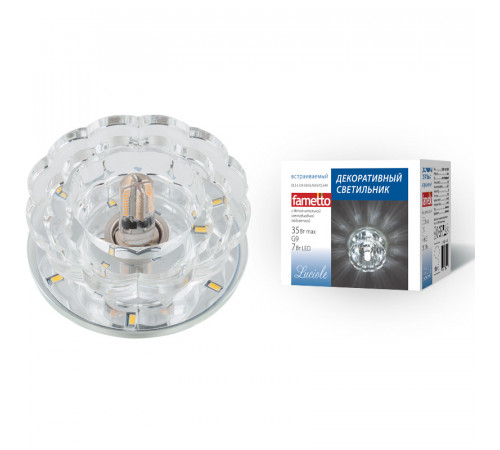 Встраиваемый светильник Fametto Luciole DLS-L124 G9 GLASSY/CLEAR UL-00000375 Встраиваемый светильник Fametto Luciole DLS-L124 G9 GLASSY/CLEAR UL-00000375