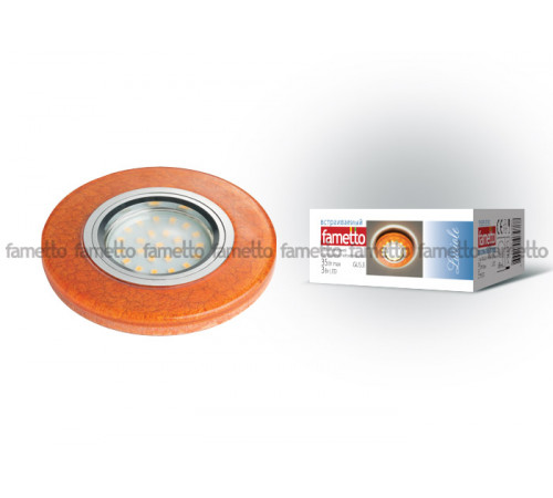 Встраиваемый светильник Fametto Luciole DLS-L104 GU5.3 CHROME/BROWN