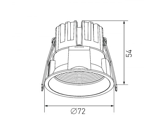 Встраиваемый светильник Designled DL-RE1202-BL-NW 020296 Встраиваемый светильник Designled DL-RE1202-BL-NW 020296