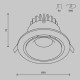 Встраиваемый светодиодный светильник Maytoni Zoom DL031-2-L12W