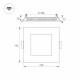 Встраиваемый светодиодный светильник Arlight DL-192x192M-18W Warm White 020134