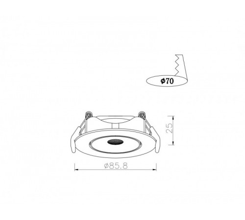 Встраиваемый светильник ARTE Lamp A4761PL-1WH Встраиваемый светильник ARTE Lamp A4761PL-1WH