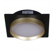 Встраиваемый светильник Reluce 53005-9.0-001LD GX53 BK+GD