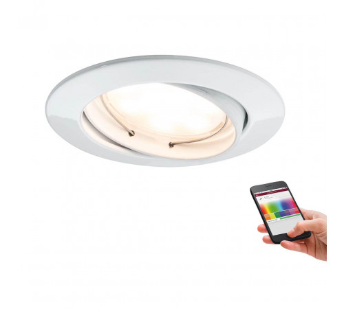 Встраиваемый светодиодный светильник Paulmann Line Led Smart Coin 92094 Встраиваемый светодиодный светильник Paulmann Line Led Smart Coin 92094