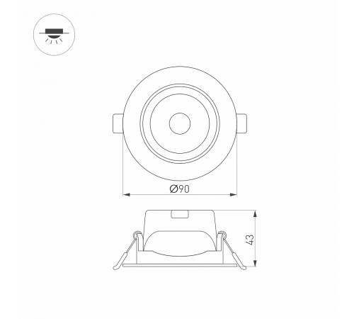 Светильник Downlight Arlight Polar 032860 Светильник Downlight Arlight Polar 032860