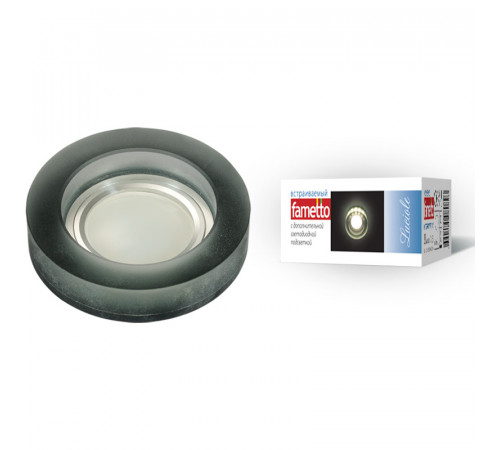 Встраиваемый светильник Fametto Luciole DLS-L110 GU5.3 CHROME/MATT BLACK UL-00000362