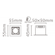Встраиваемый светильник Fiberli XL003-1T 12130301