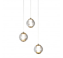 Подвесной светильник Delight Collection OD2437-3 gold/clear