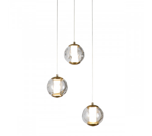 Подвесной светильник Delight Collection OD2437-3 gold/clear Подвесной светильник Delight Collection OD2437-3 gold/clear
