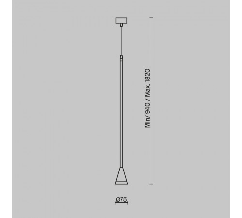 Подвесной светильник Maytoni Technical Pendant Arrow P064PL-01G-1 Подвесной светильник Maytoni Technical Pendant Arrow P064PL-01G-1