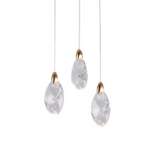 Подвесной светильник Delight Collection OD2439-3 gold/clear