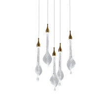 Подвесной светильник Delight Collection OD2433-5 gold/clear
