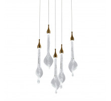 Подвесной светильник Delight Collection OD2433-5 gold/clear