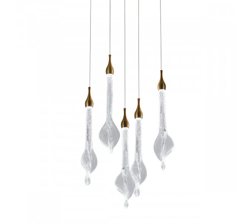 Подвесной светильник Delight Collection OD2433-5 gold/clear Подвесной светильник Delight Collection OD2433-5 gold/clear