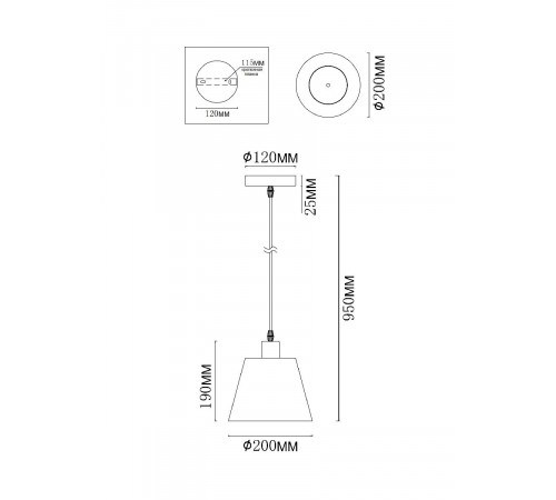 Подвесной светильник MyFar Tina MR1340-1P Подвесной светильник MyFar Tina MR1340-1P