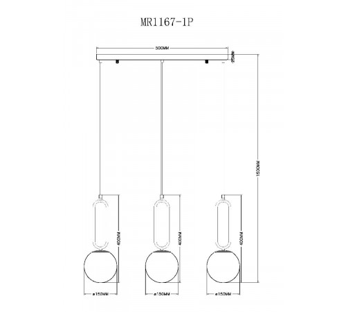 Подвесной светильник Myfar Pierre MR1167-1P Подвесной светильник Myfar Pierre MR1167-1P