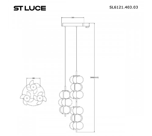 Подвесной светильник ST Luce Talisman SL6121.403.03 Подвесной светильник ST Luce Talisman SL6121.403.03