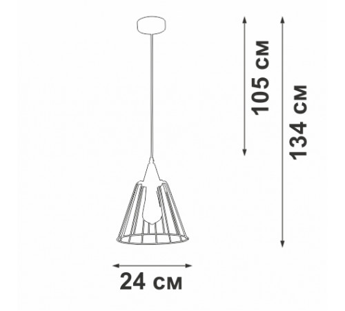 Подвесной светильник Vitaluce V2848-0/1S Подвесной светильник Vitaluce V2848-0/1S