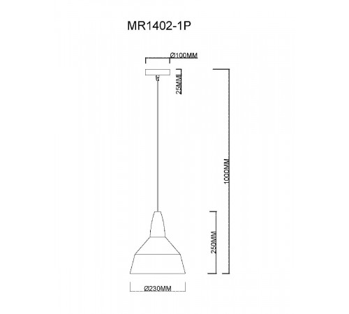 Подвесной светильник MyFar Brigitte MR1402-1P Подвесной светильник MyFar Brigitte MR1402-1P